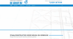 Desktop Screenshot of constructiebedrijfdegroot.nl